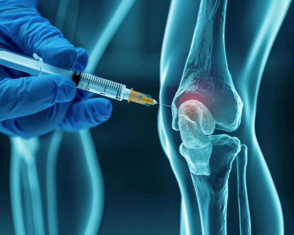The current image has no alternative text. The file name is: xray-image-knee-joint-with-medical-syringe-injectable-nanogel-arthritis-scaled.jpg