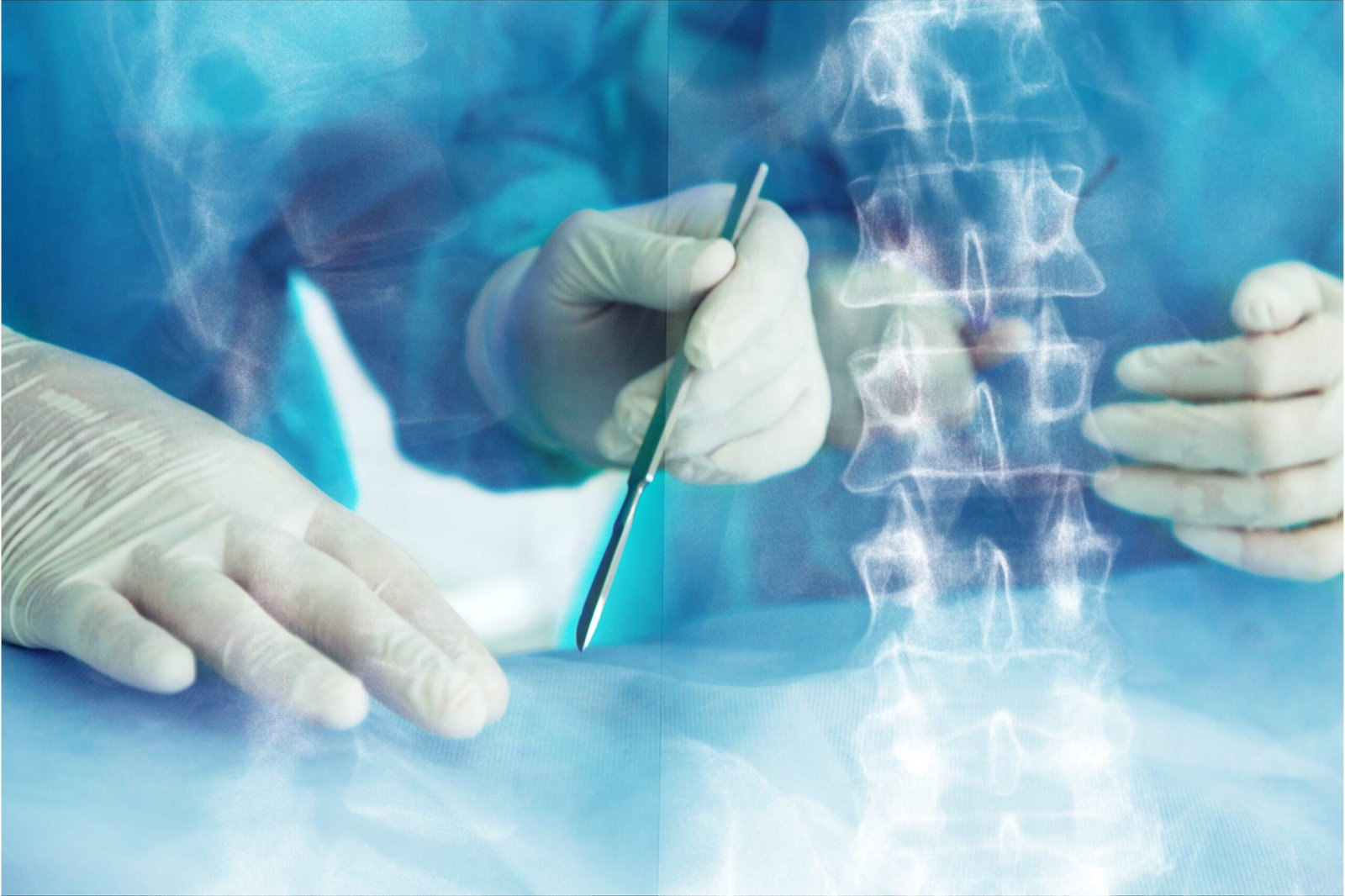 Group of doctors working at modern surgery